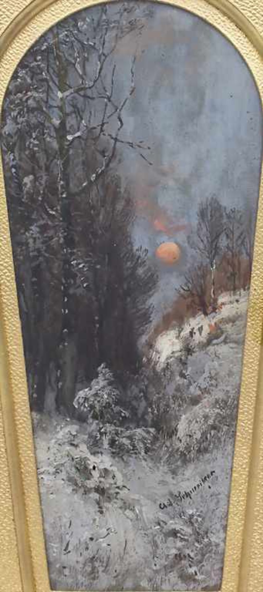 Adolf Gustav Schweitzer (1847-1914), 'Winterlandschaft' / 'A Winter Landscape' Technik: Öl auf