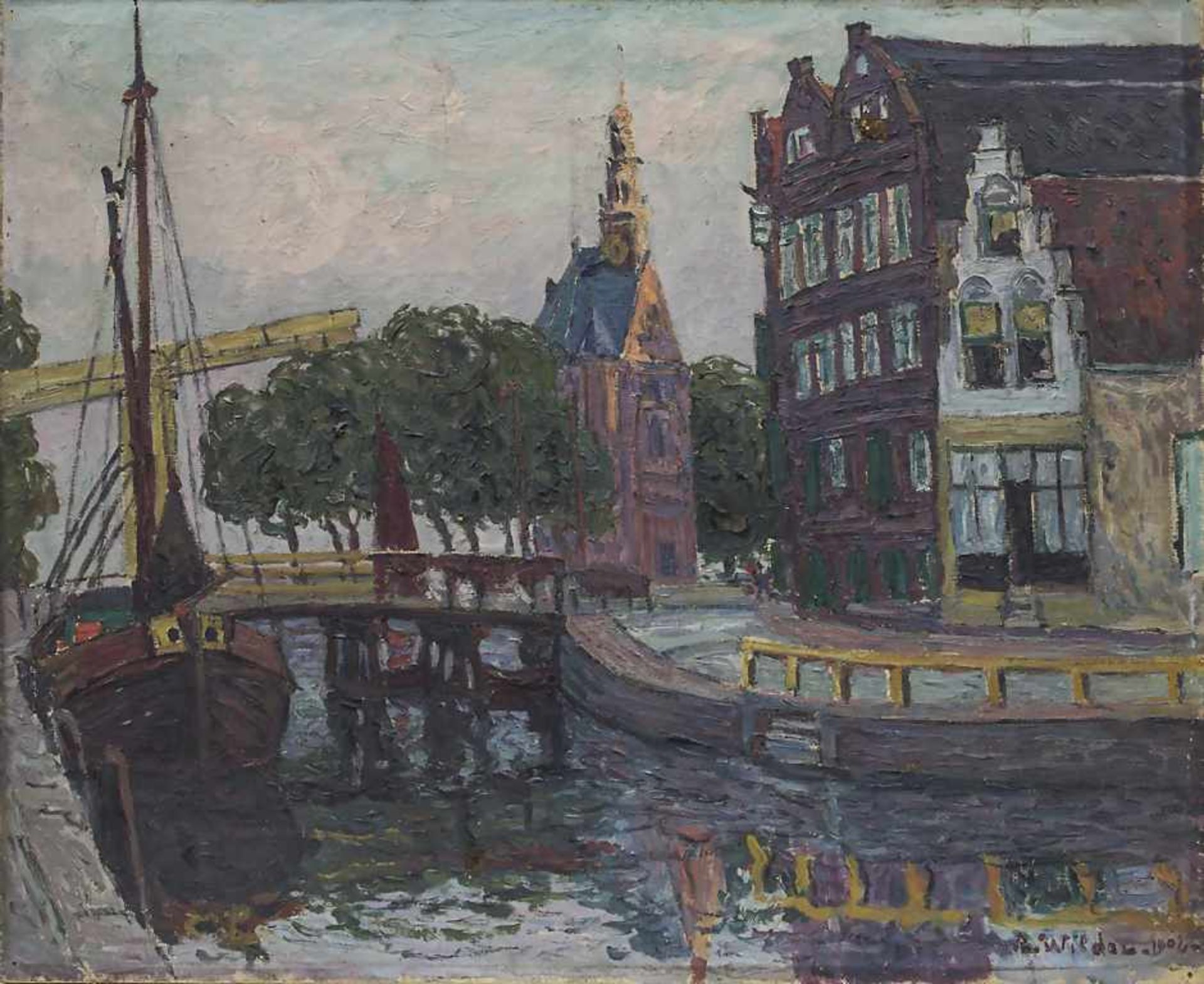 André Wilder (1871-1965), 'Alkmaar' Technik: Öl auf Leinwand, Datierung: um 1900,Signatur: unten