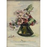 Unleserlich signierender Künstler, 'Blumenbouquet' / 'Flower Bouquet', 1898 Technik: Öl auf