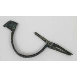 Römische Zangenfibel / A Roman Fibula Bronze, L 8,5 cm