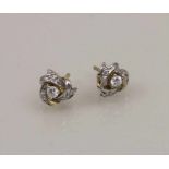Paar Ohrstecker mit Brillant / A Pair of Ear Studs with Brilliant Material: Gelbgold 585/000 14 Kt