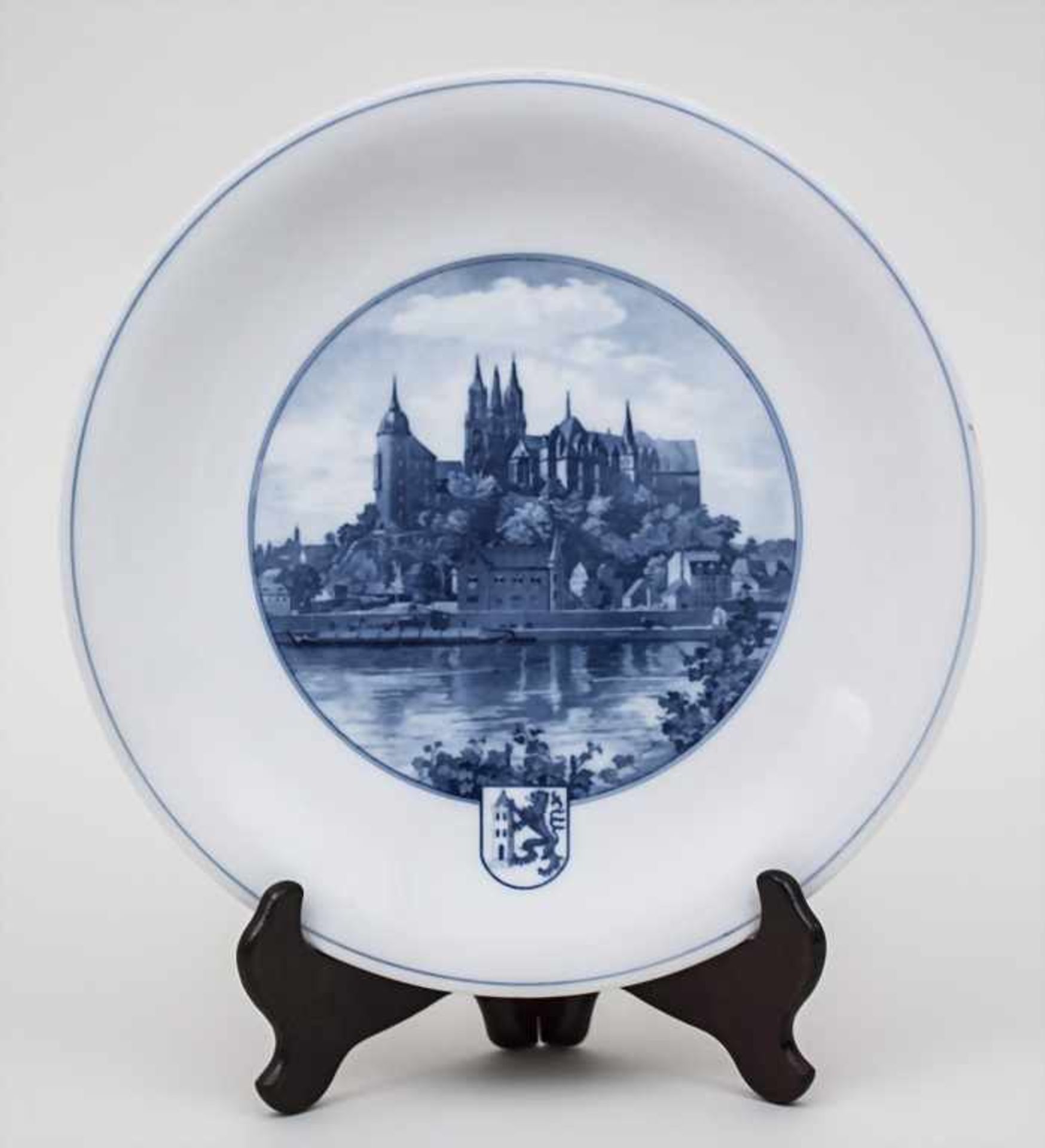 Ansichtenteller 'Schloss Moritzburg' / A Plate Castle Moritzburg, Meissen, 20. Jh. Material: