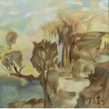 Trude Stolp-Seitz (1913-2004), 'Herbstlandschaft' / 'Autumn Landscape' Technik: Öl auf Leinwand,