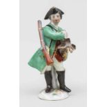 Jäger mit Rebhuhn / Hunter With Partridge, Meissen, 19. Jh. Material: PorzellanMarke: blaue