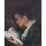 Gonzalez Carbonell (1910-1984) 'Lesende junge Dame' / 'Reading Young Lady' Technik: Öl auf Leinwand,