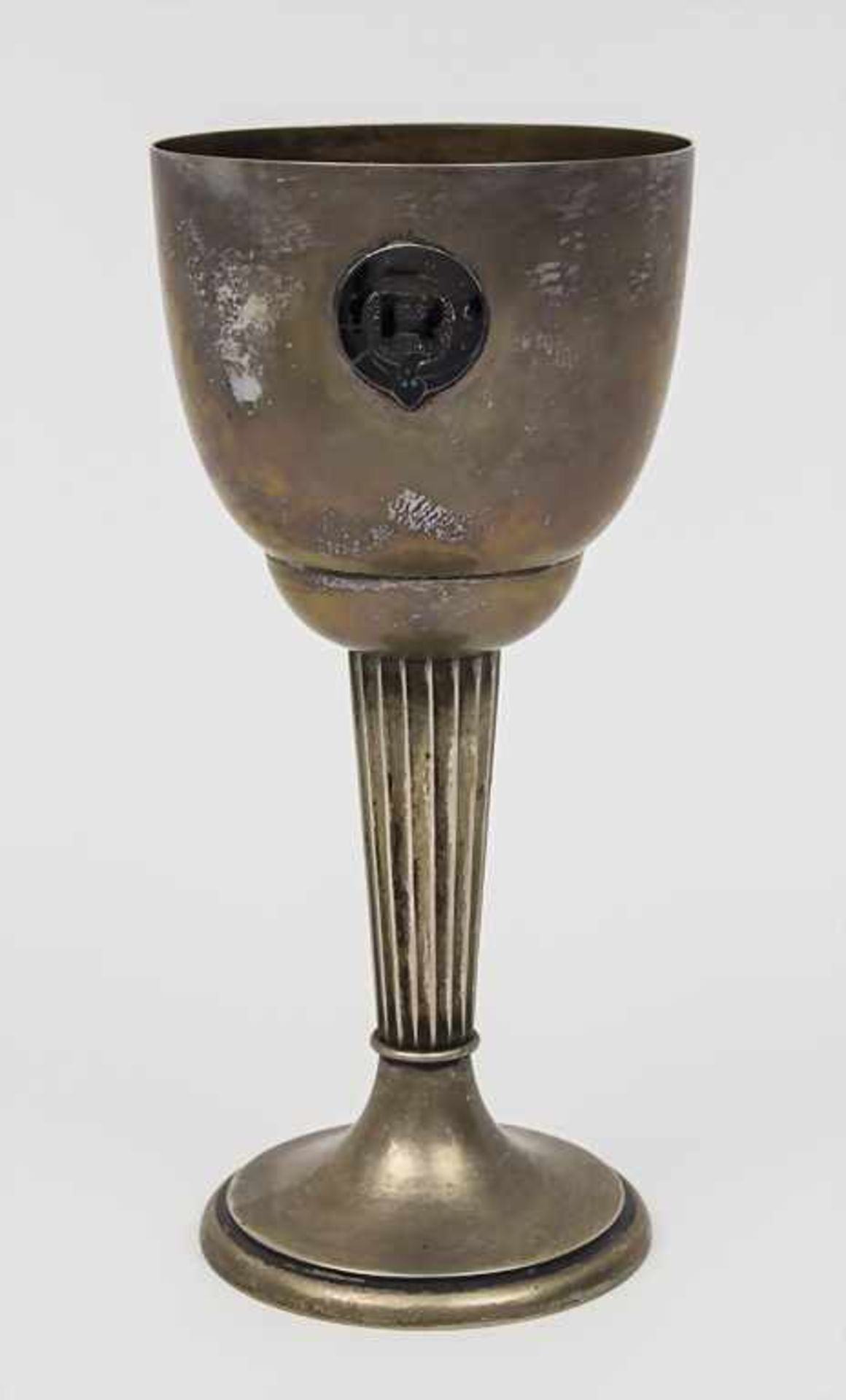 Silberpokal mit Initiale 'R' / A Silver Goblet with Initial 'R', deutsch, um 1900 Punzierung: Silber