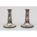 Paar Kerzenleuchter / A Pair of Candlesticks, Wien/Vienna, um 1806 Material: Silber 13 Lot,Marke: