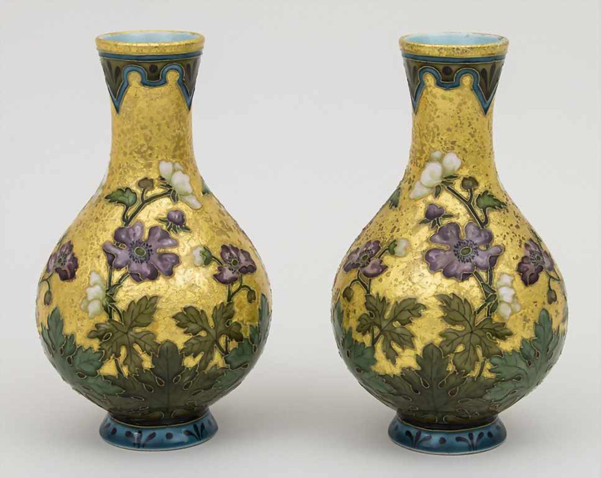 Paar Jugendstil Vasen / A pair of Art Nouveau vases, Paul Milet, Sèvres, Frankreich, um 1905