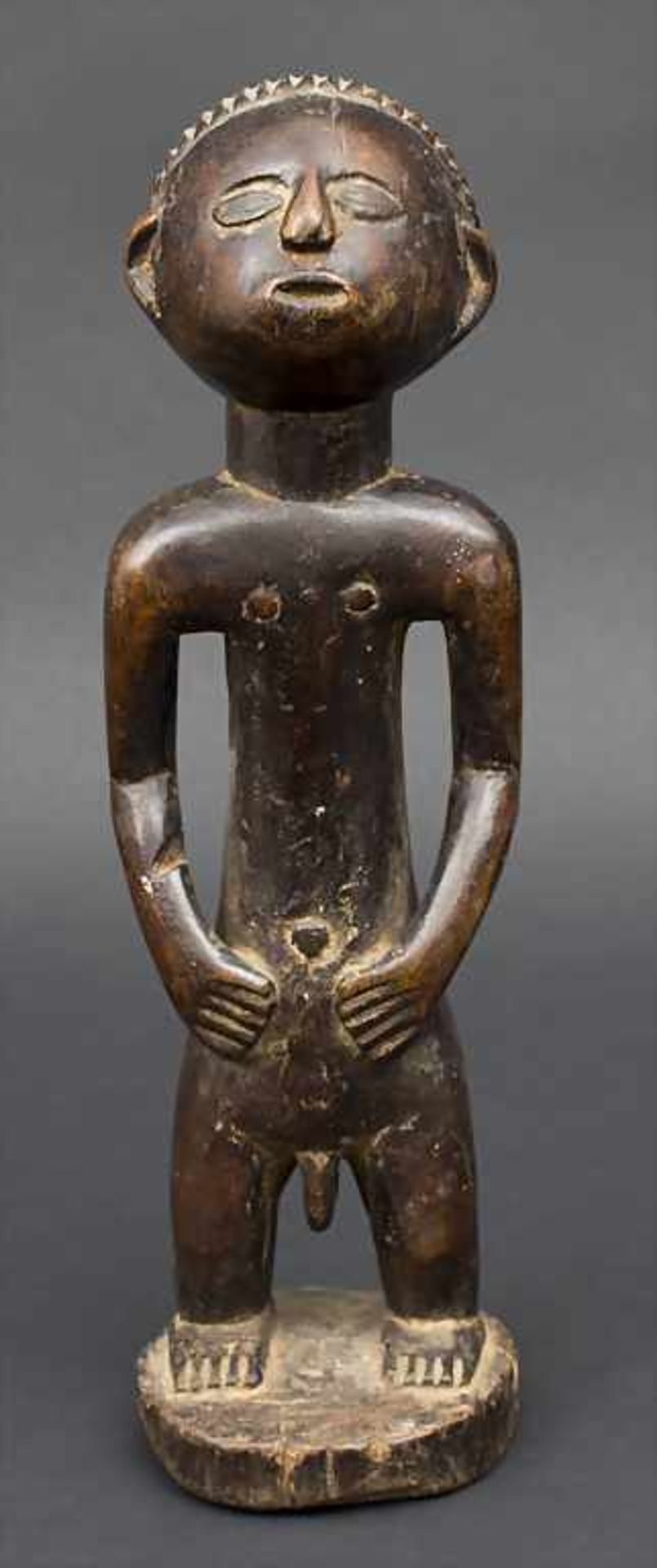 Kleine männliche Ahnenfigur, Tabwa, Dem. Rep. Kongo / A little male ancestor's figurine Material: - Bild 2 aus 3