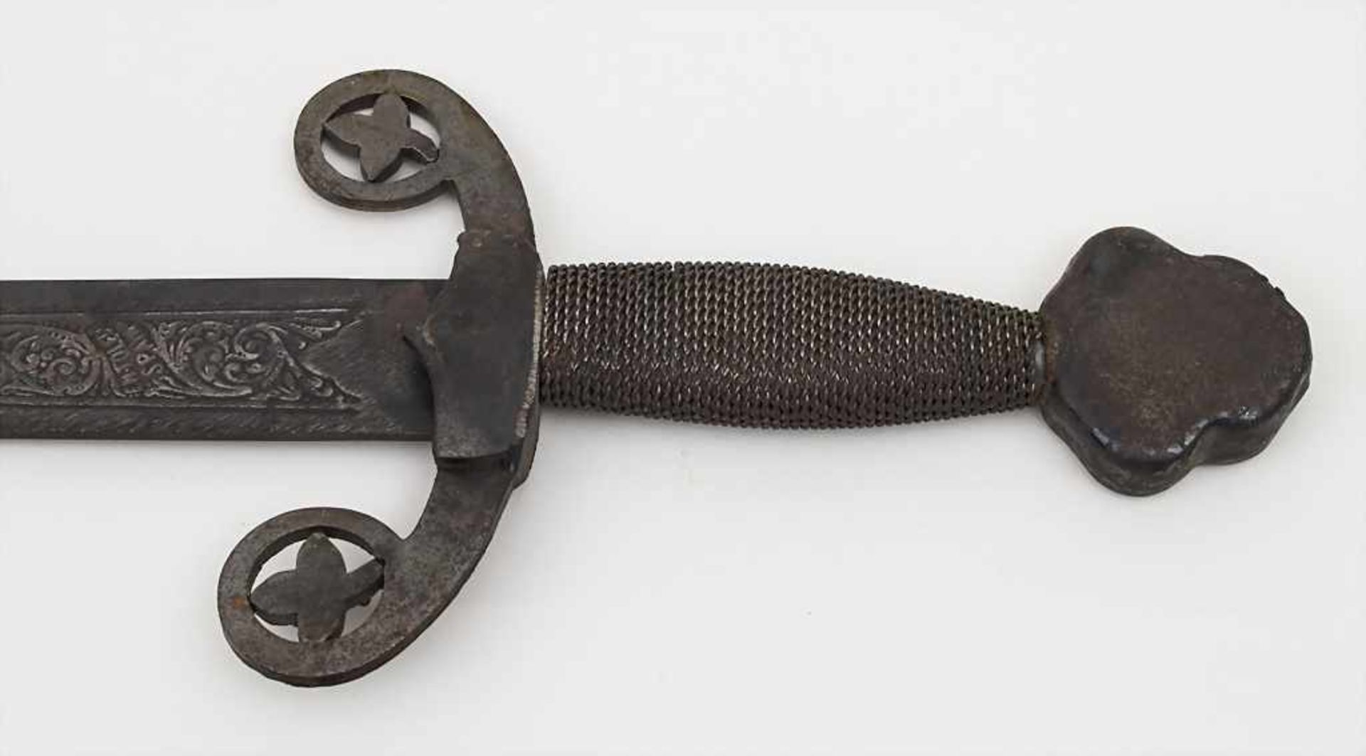 Spanischer Degen, Toledo / A spanish sword, Replik Material: Stahl, mit ziseliertem Blatt,