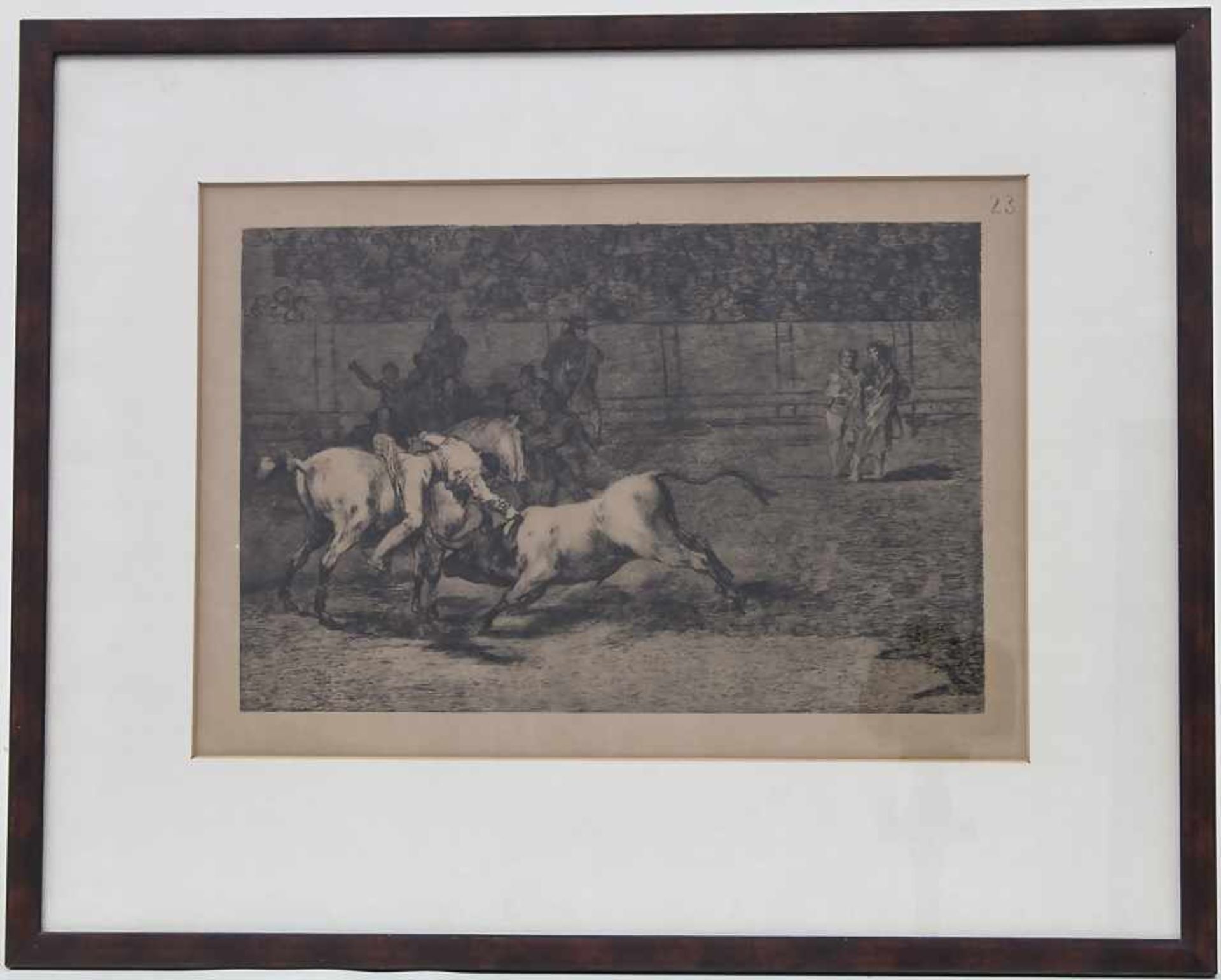Francisco de Goya (1746-1828), 'Mariano Caballos tötet den Stier' / 'Mariano Caballos killing the - Bild 2 aus 2