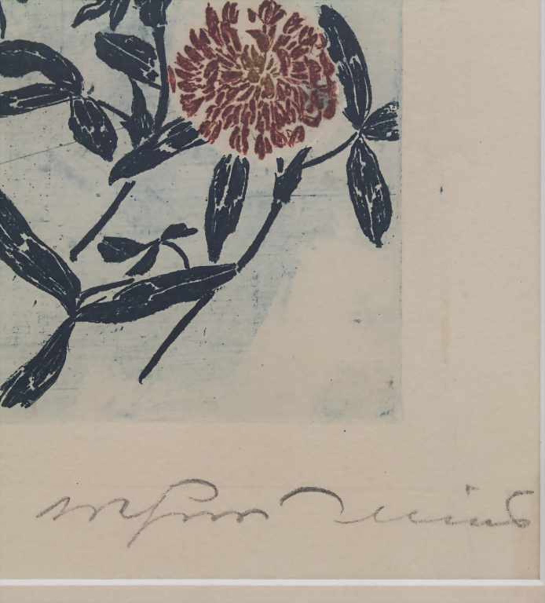 Arthur Illies (1870-1952/53), 5 Radierungen 'Blumen' / 5 Etchings 'Flowers' Technik: Farbradierungen - Bild 2 aus 2
