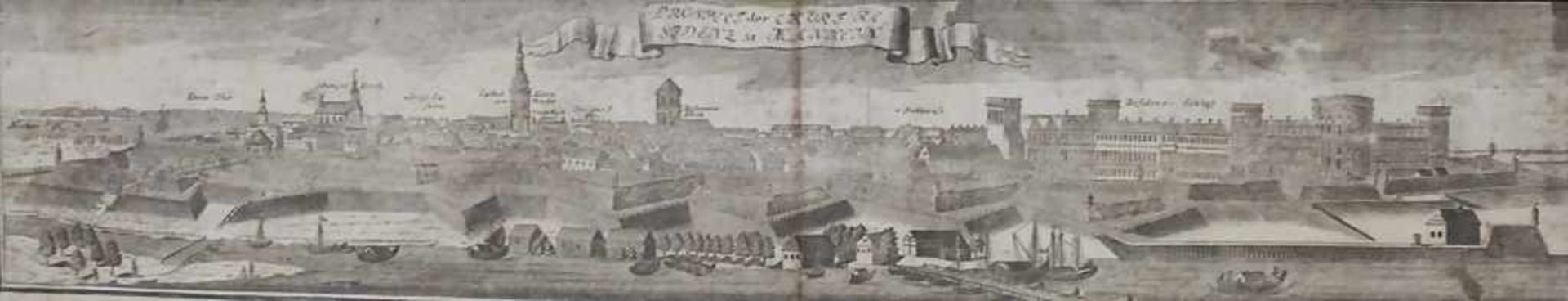 Homann, Johann Baptist, 1663-1724, 'Hodierna Sedes Electoris Palatini Manheimium' und 'Prospect - Bild 2 aus 2