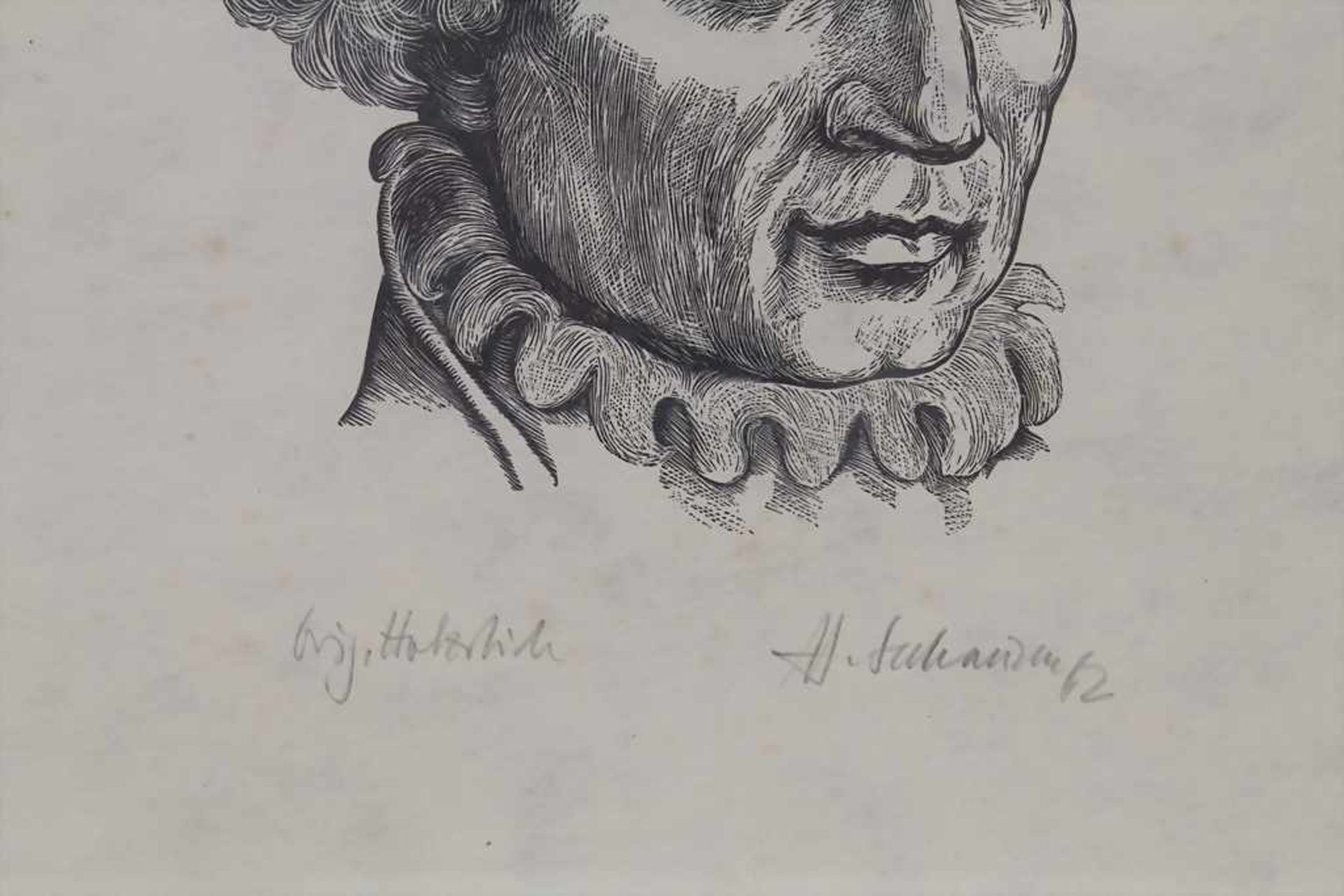 Helmut Seehausen (1913-?), 'Porträt des Paracelsus' / 'A portrait of Paracelsus' Technik: - Bild 3 aus 3