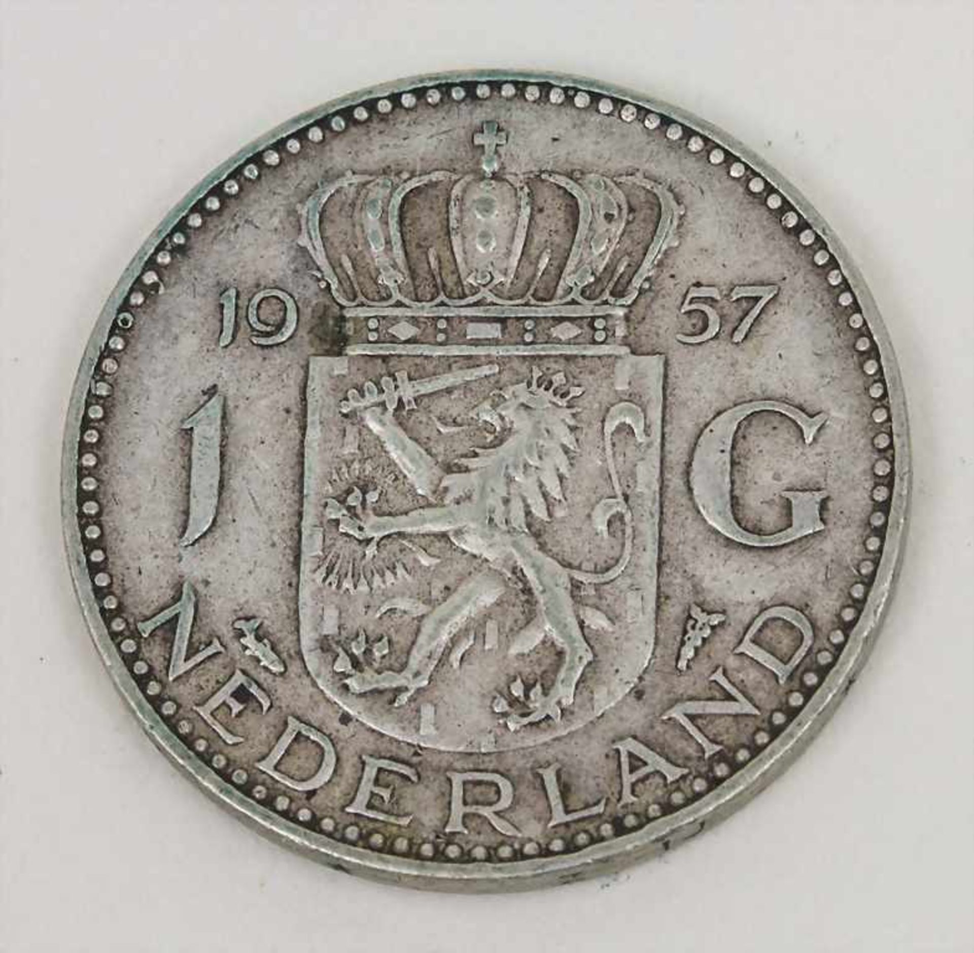 Sammlung 200 1-Gulden Münzen / A collection of 200 1-guilder coins, 1950-1960 Material: Silber, - Bild 3 aus 3