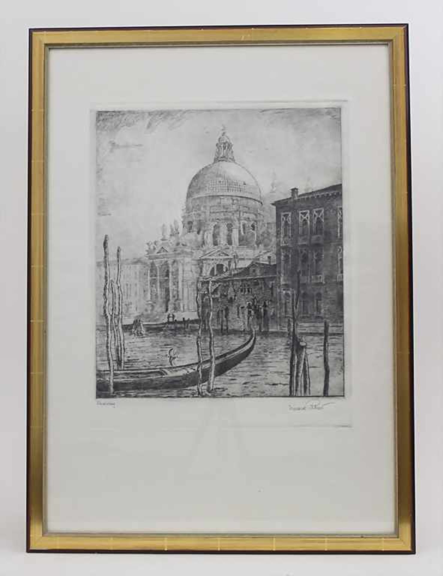 Harald Pickert (1901-1983), Venedigansicht 'Canale Grande - Santa Maria della Salute' / A view of - Bild 2 aus 3