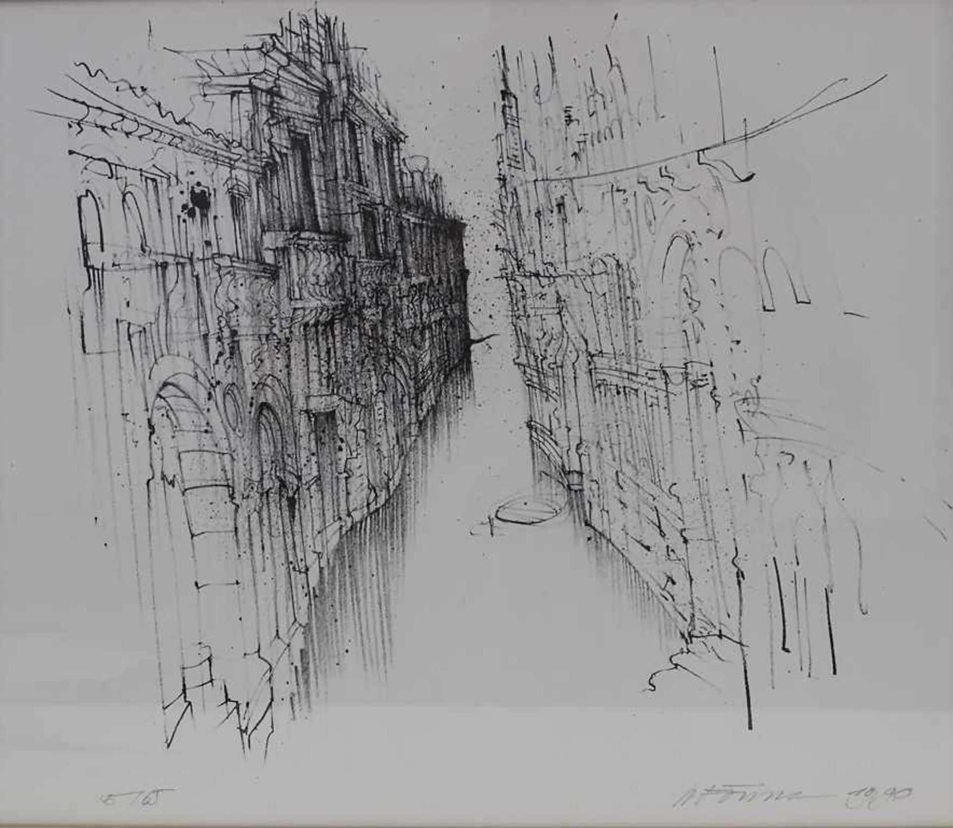 Unidentifizierter Künstler (tätig 1990), 'Venedig' und 'Küste' / 'Venice' and 'Coast' Technik: - Bild 3 aus 3