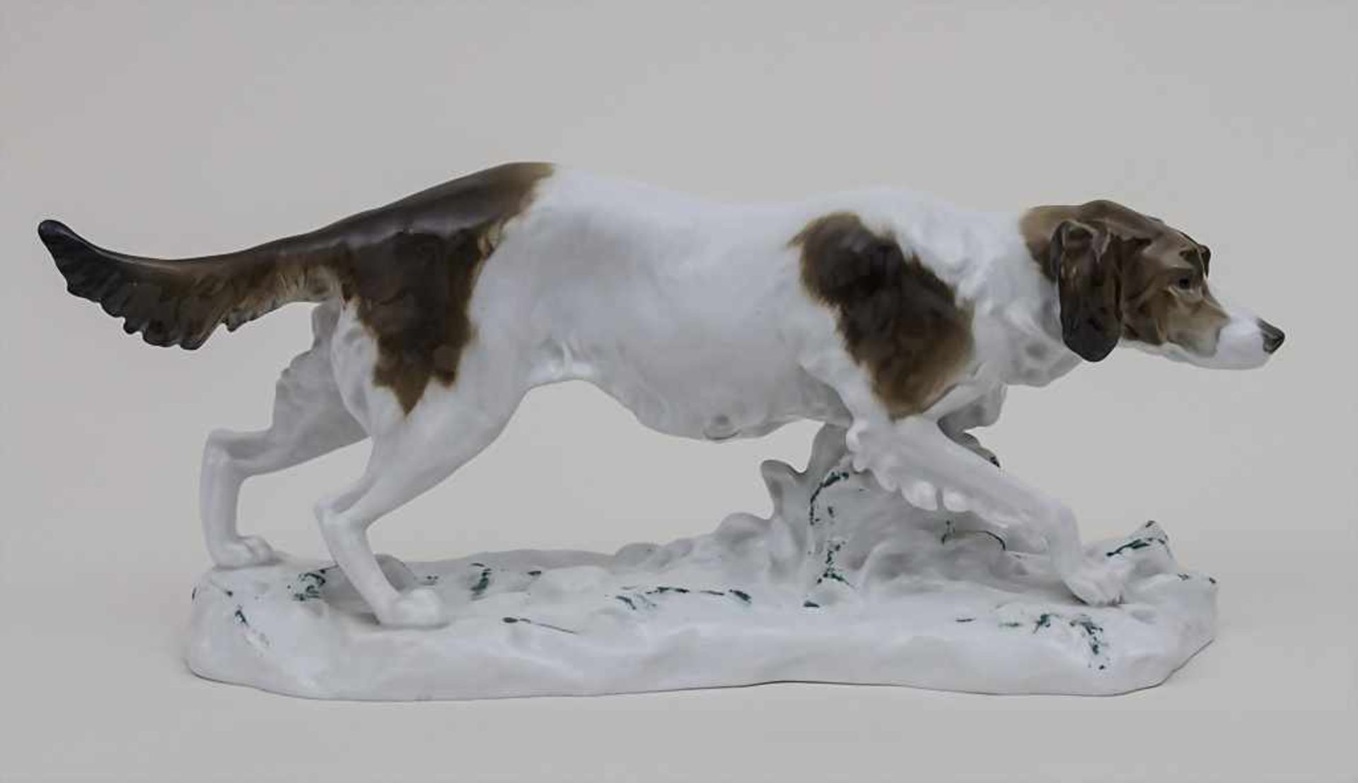 Jagdhund 'Pointer' / A hunting dog 'Pointer', Karl Ens, Volkstedt, 1. Hälfte 20. Jh. Material: