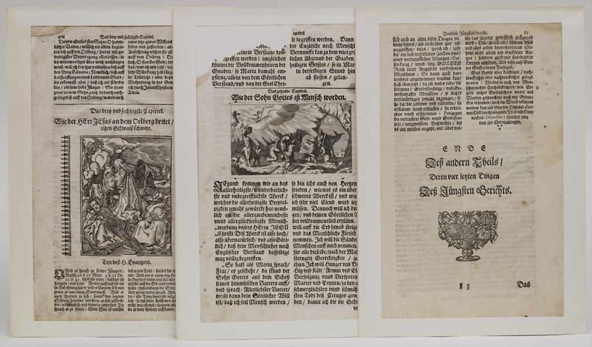 Stiche nach Virgil Solis (1514-1562), Blattsammlung aus einem Andachtsbuch / A collection of