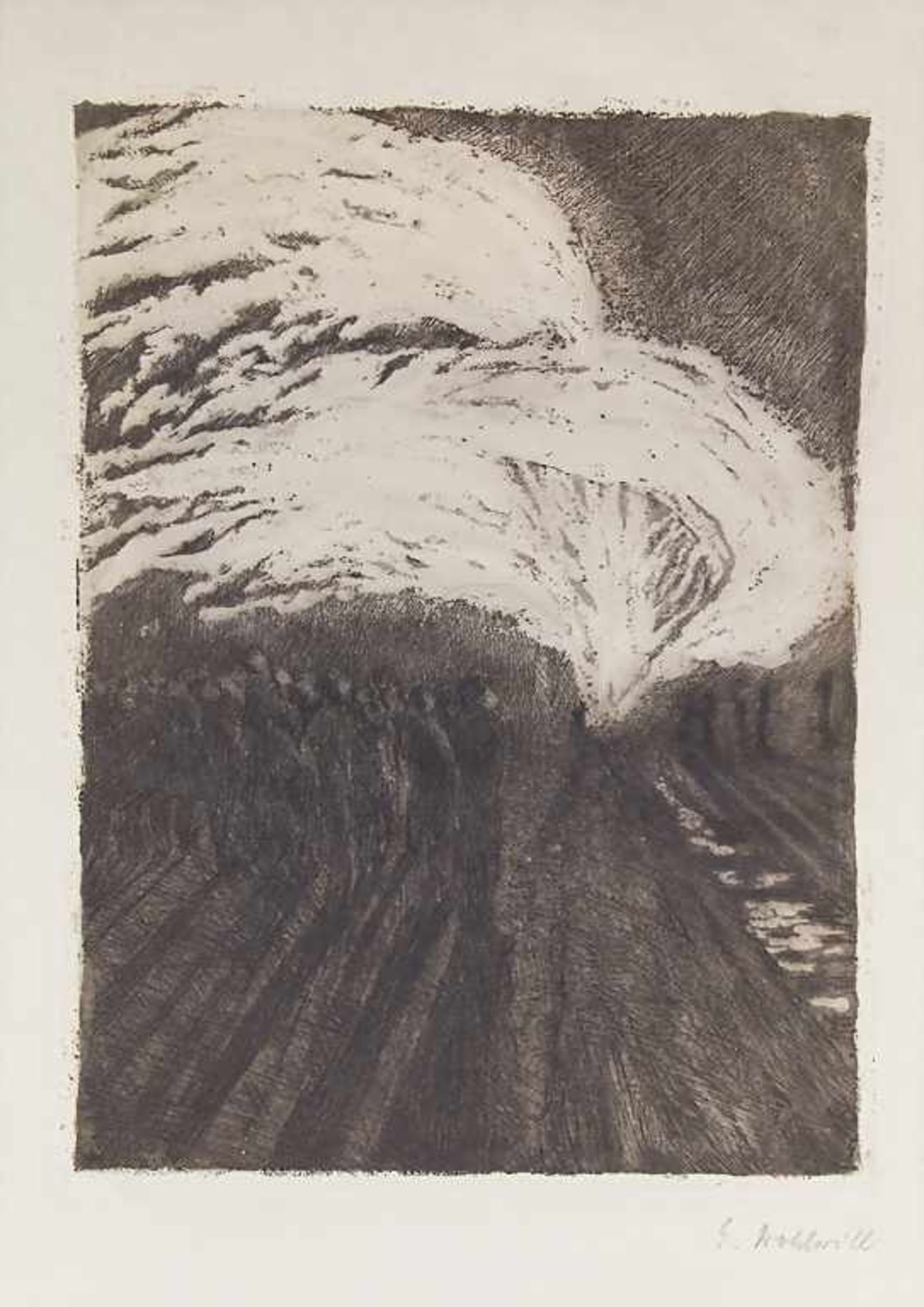 Gretchen Wohlwill (1878-1962), 'Johannesfeuer' / 'Midsummer fire' Technik: Radierung auf Paper,
