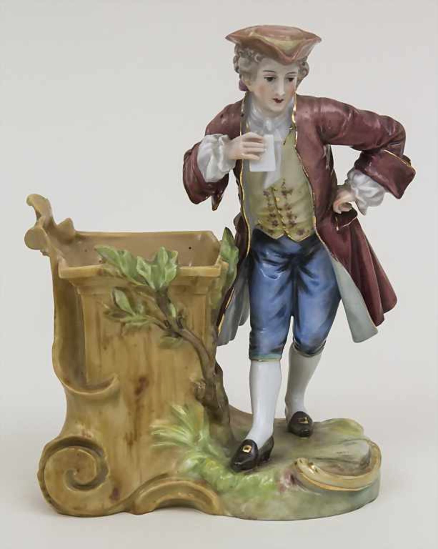 Figurenvase 'Rokoko Herr' / A figural vase 'A Rococo nobleman', 1. Hälfte 20. Jh. Material: