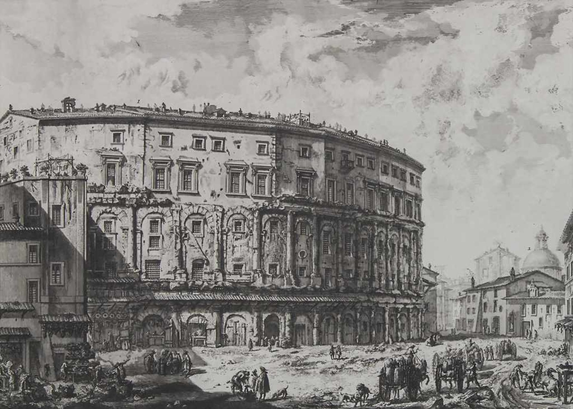 Giovanni Battista Piranesi (1720-1778) 'Teatro di Marcello' Technik: Radierung auf Papier,