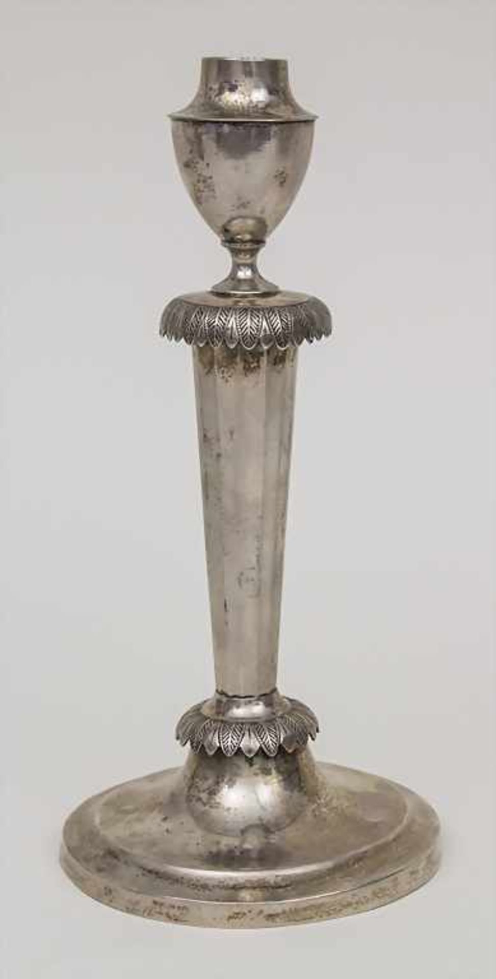 Empire Kerzenleuchter / A candle sticks, Wilhelm Conrad Hessenberg, Frankfurt, 1810 Punzierung: