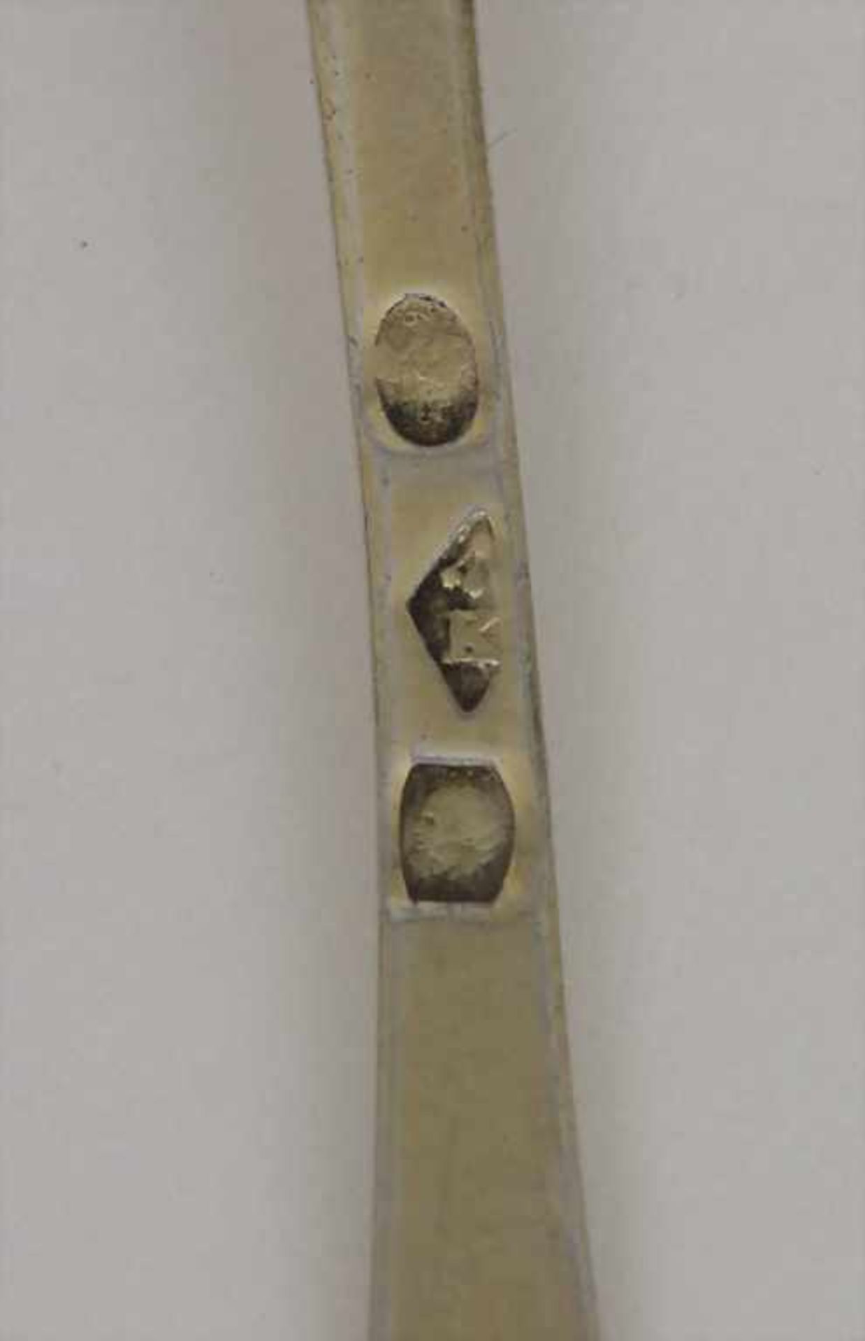 6 Teelöffel / 6 tea spoons, Siegel, Straßburg / Strasbourg, um 1820 Material: Silber 800, - Bild 3 aus 3
