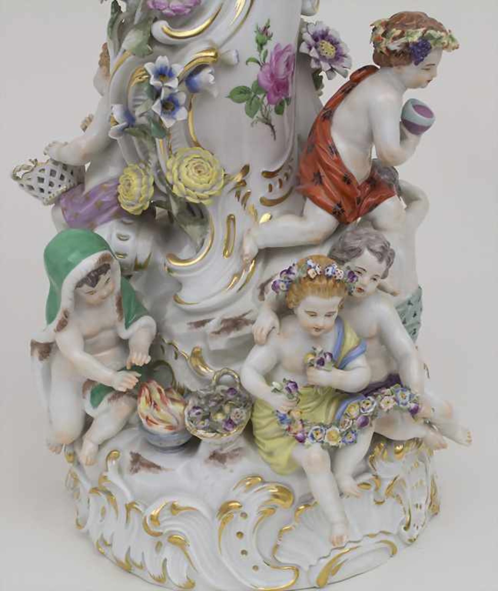 Tafelaufsatz 'Die vier Jahreszeiten' / A centrepiece 'The four seasons', Meissen, 20. Jh. - Bild 4 aus 7