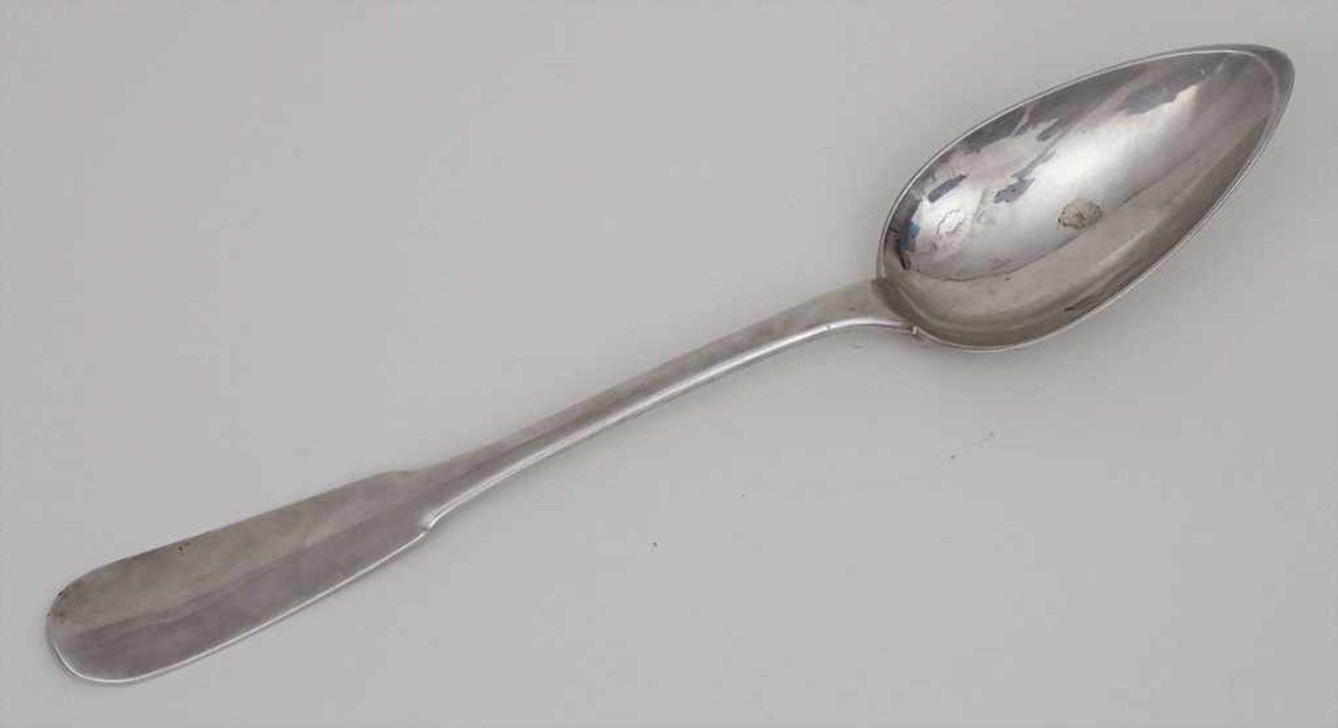 Großer Löffel / A large spoon, Perpignan, 1784-1791 Punzierung: Stadtmarke, Meisterpunze G.R.C.,