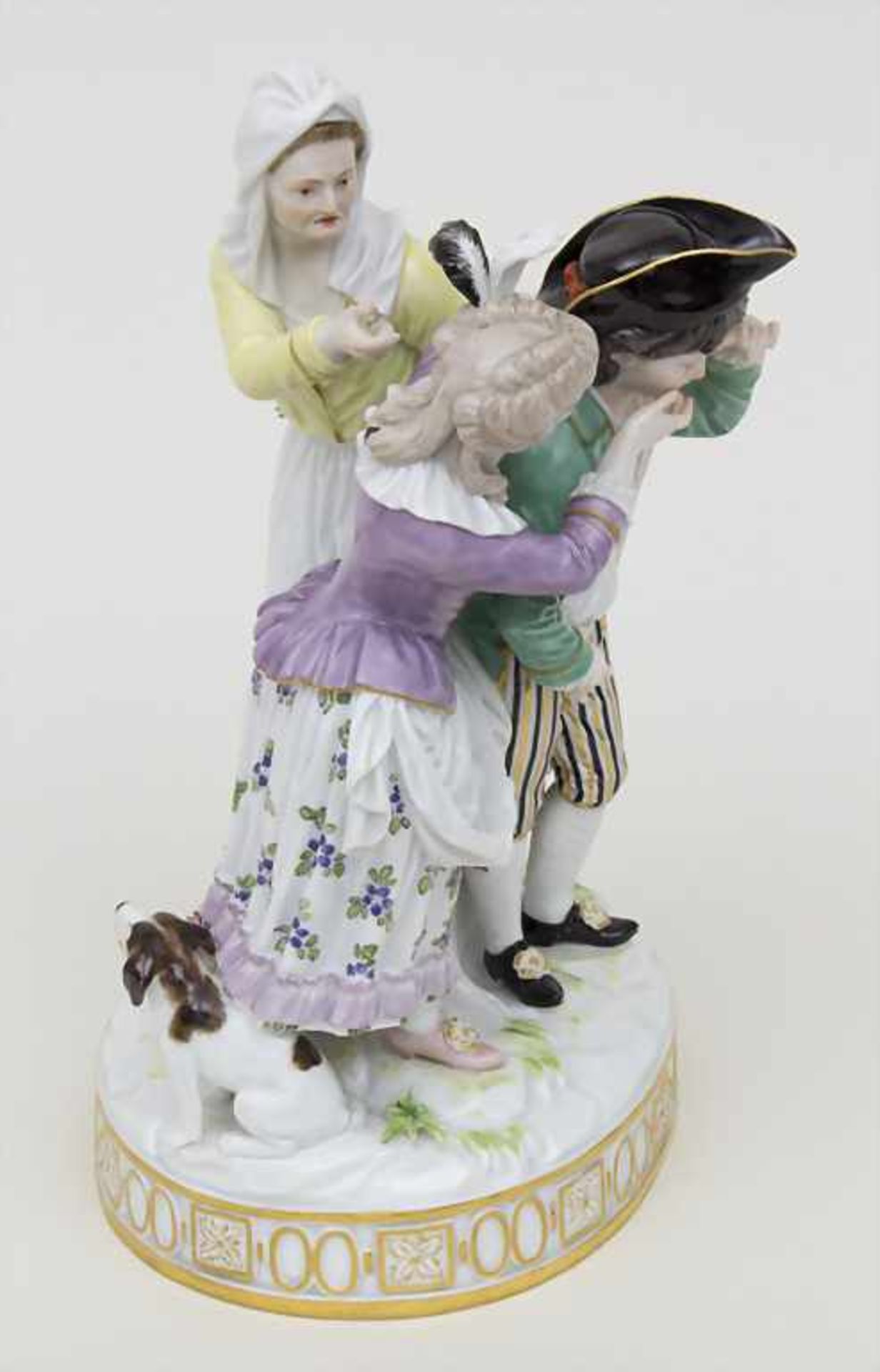 Figurengruppe 'Kinderpaar mit ihrer Mutter' / A figural group '2 children with their mother', Michel - Bild 3 aus 7