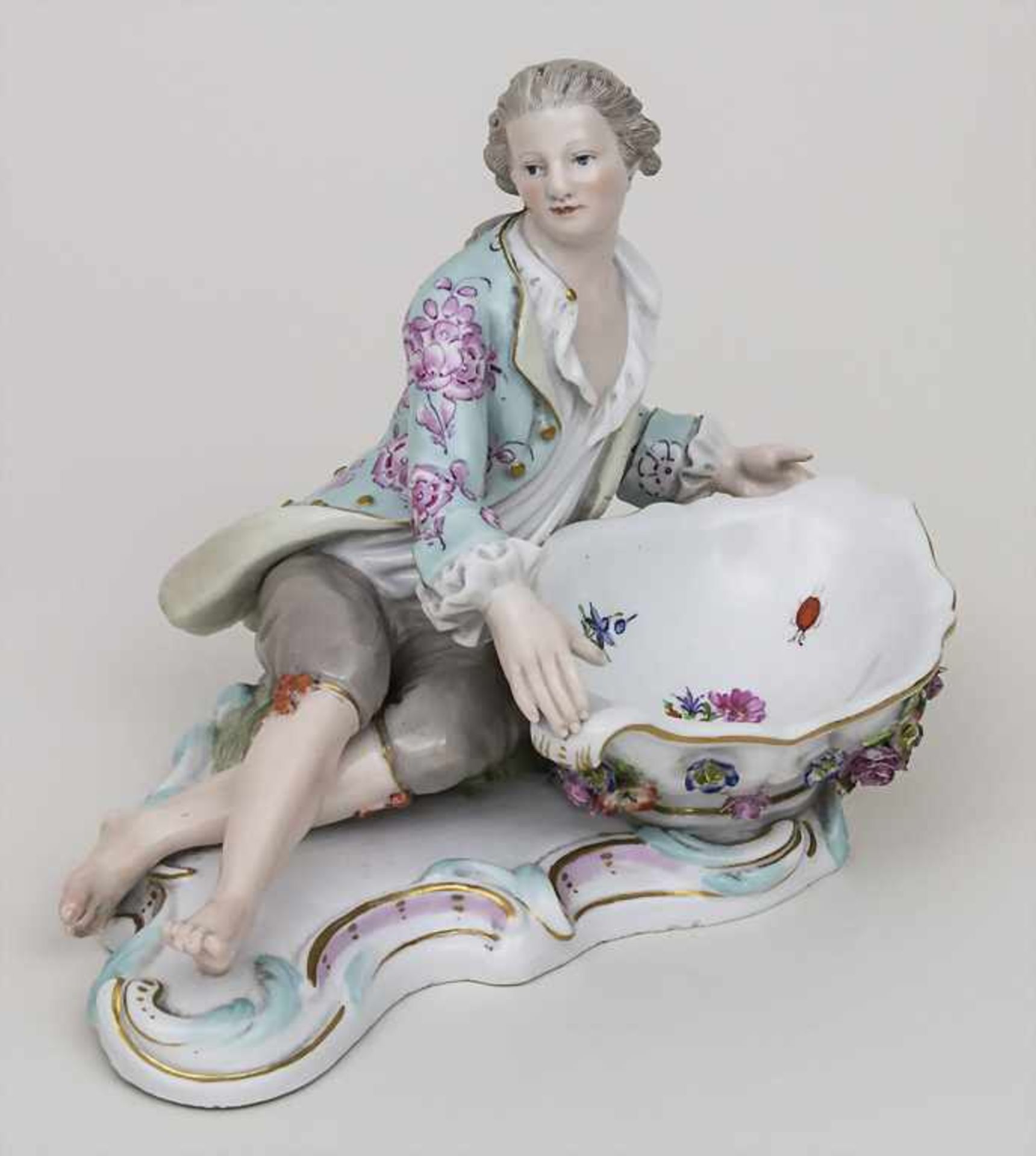 Figurenschale 'Kavalier' / A figural bowl 'cavalier', Meissen, 1860-1924 Material: Porzellan,