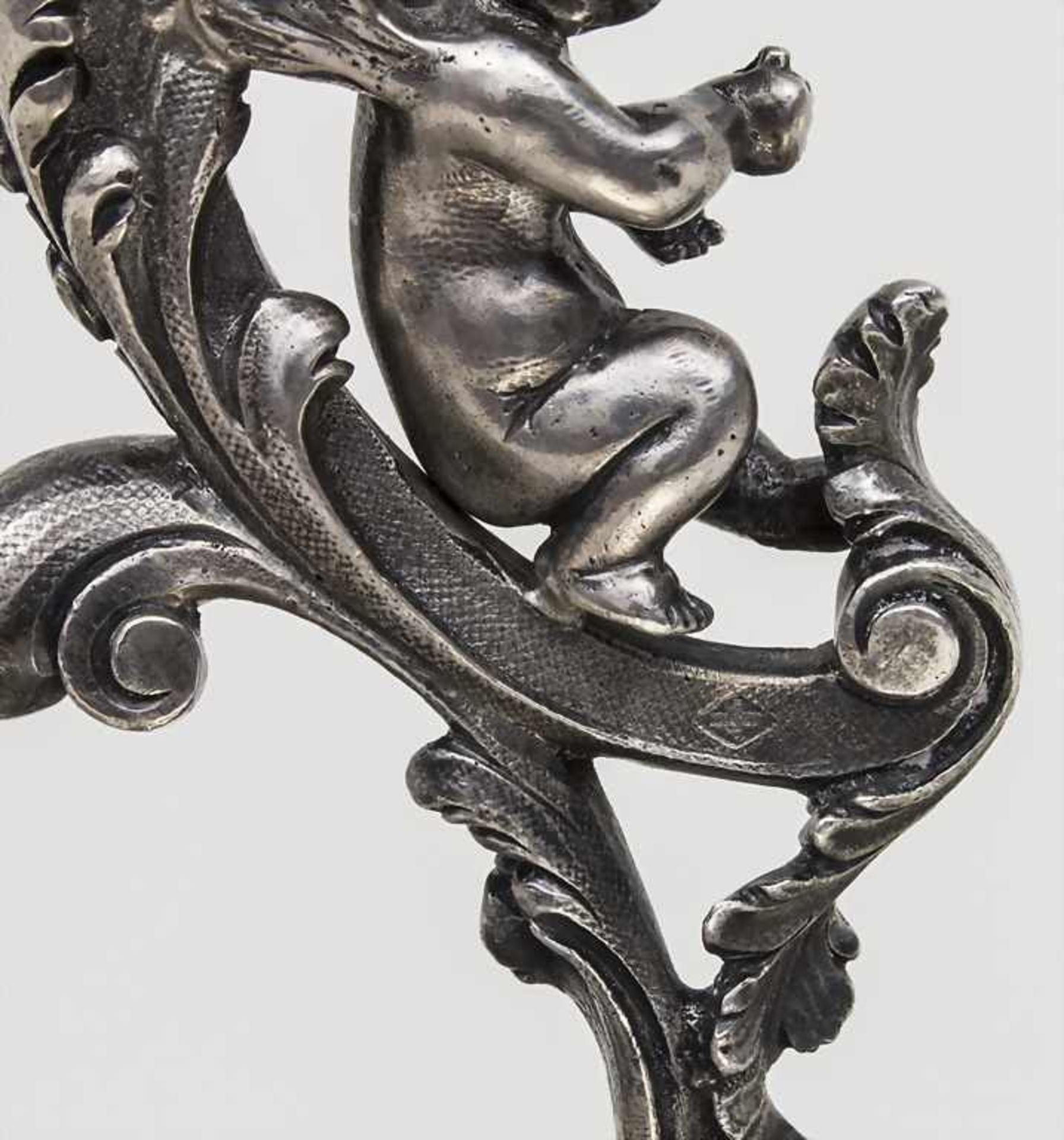 Anbietschale / A tray, Paris, um 1890 Material: Silber 950,Punzierung: Meistermarke ungedeutet,Höhe: - Bild 2 aus 3