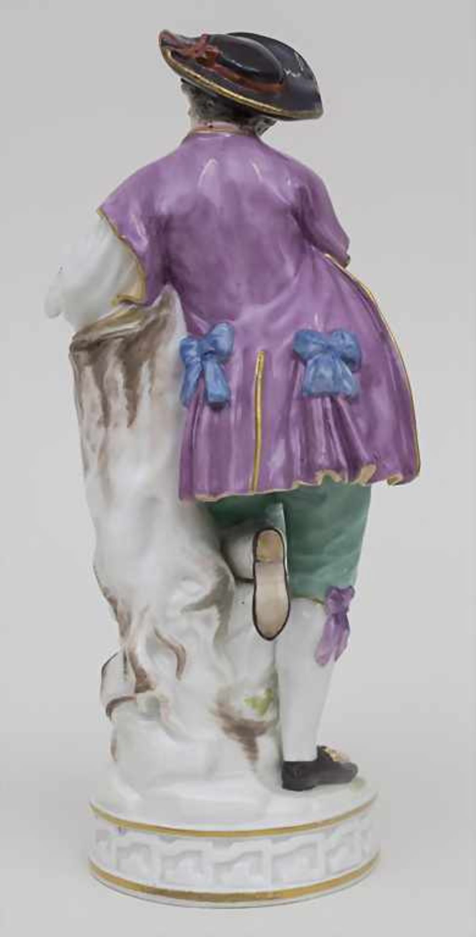 Figurengruppe 'Schäfer mit Schaf und Brieftaube / A figural group 'shepherd with lamb and carrier - Image 2 of 3