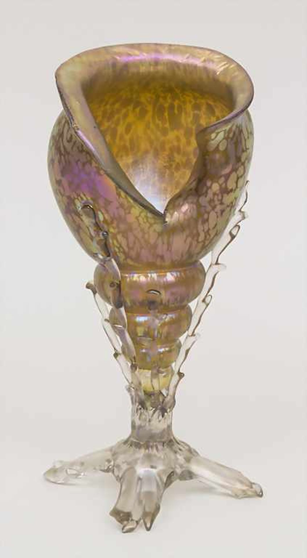 Jugendstil Vase 'Muschelschnecke' / An Art Nouveau vase 'conch', Johann Lötz Wwe, Klostermühle, um