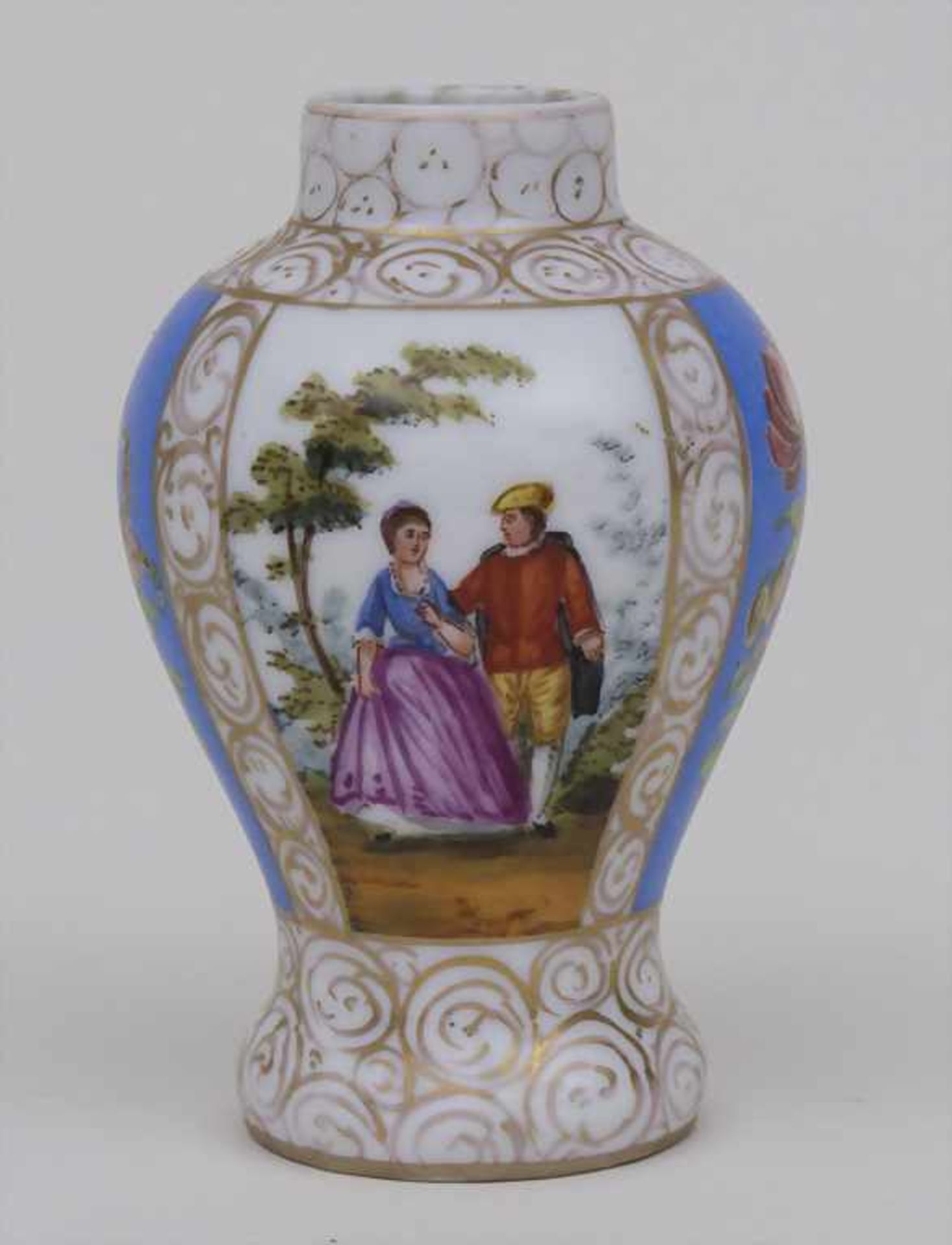 Miniatur-Vase / A miniature vase, Ernst Teichert, Meissen, 1885-1888 Material: Porzellan, weiß, - Bild 3 aus 4