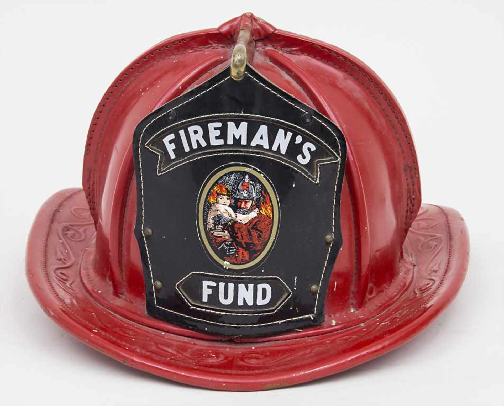 Reklame-Feuerwehrhelm / A promotion firefighter helmet, Cairns & Brothers, USA Material: