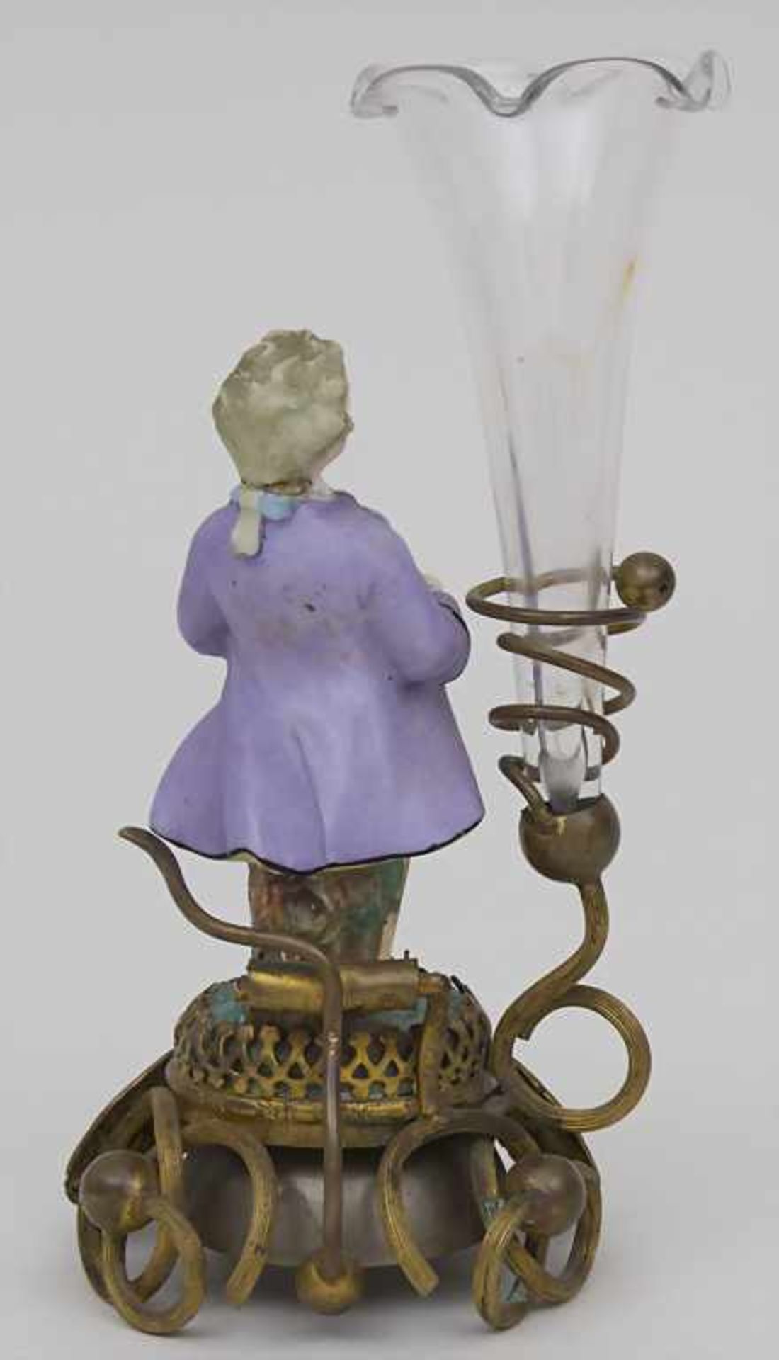 Dienstbotenklingel mit Figur und Vase / A servant's bell with figure and vase, Frankreich, 19. Jh. - Bild 2 aus 2