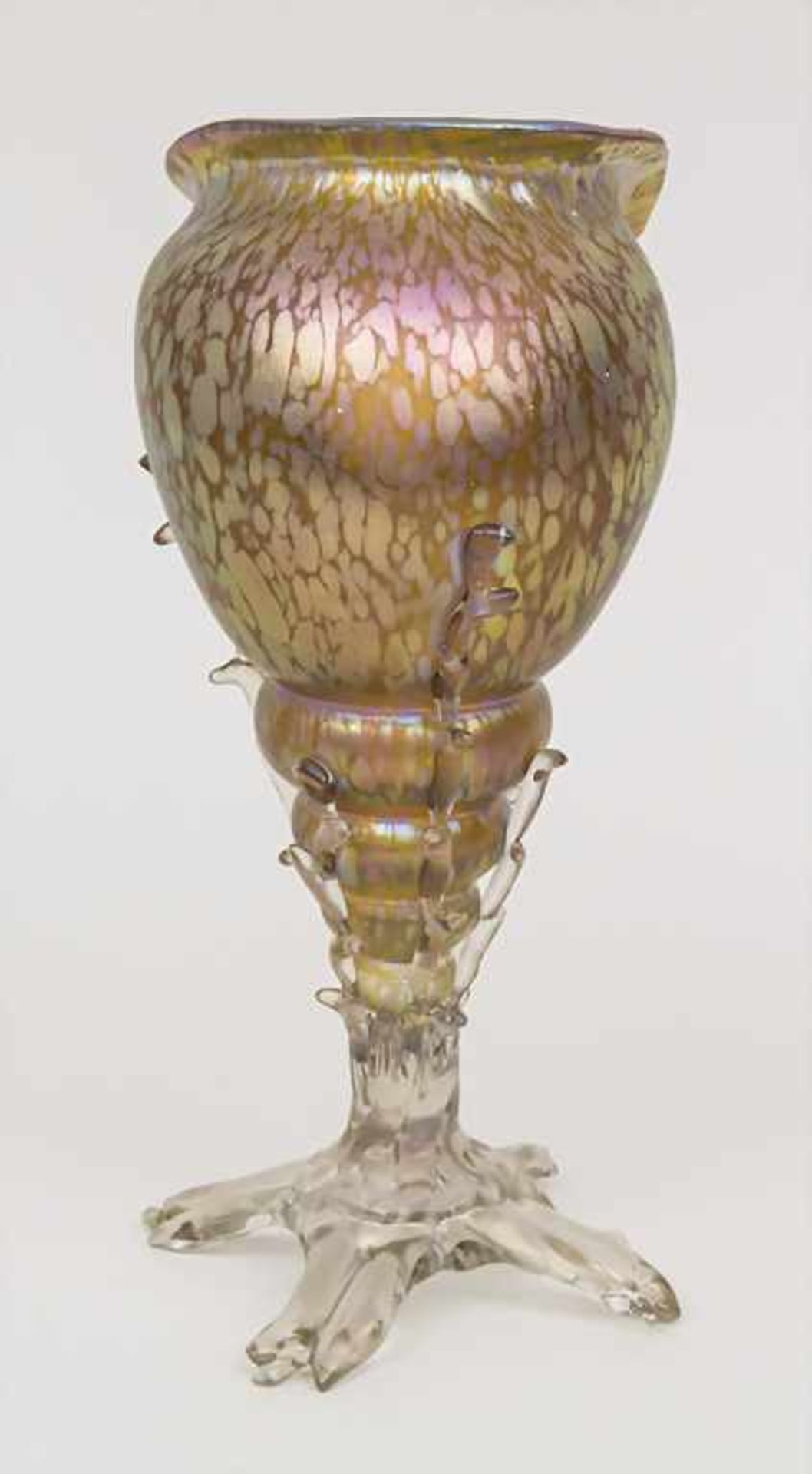 Jugendstil Vase 'Muschelschnecke' / An Art Nouveau vase 'conch', Johann Lötz Wwe, Klostermühle, um - Bild 3 aus 3