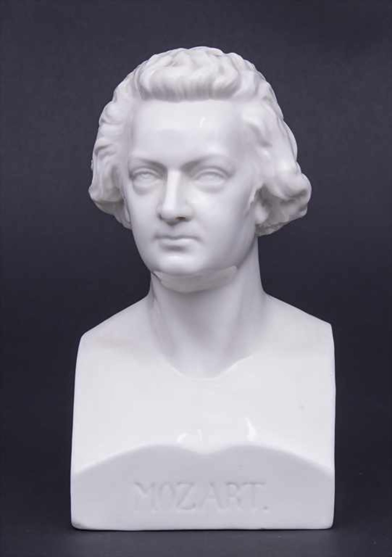 Mozart Büste / A bust of Mozart, Dressel, Kister & Co., Passau, Anfang 20, Jh. Material: