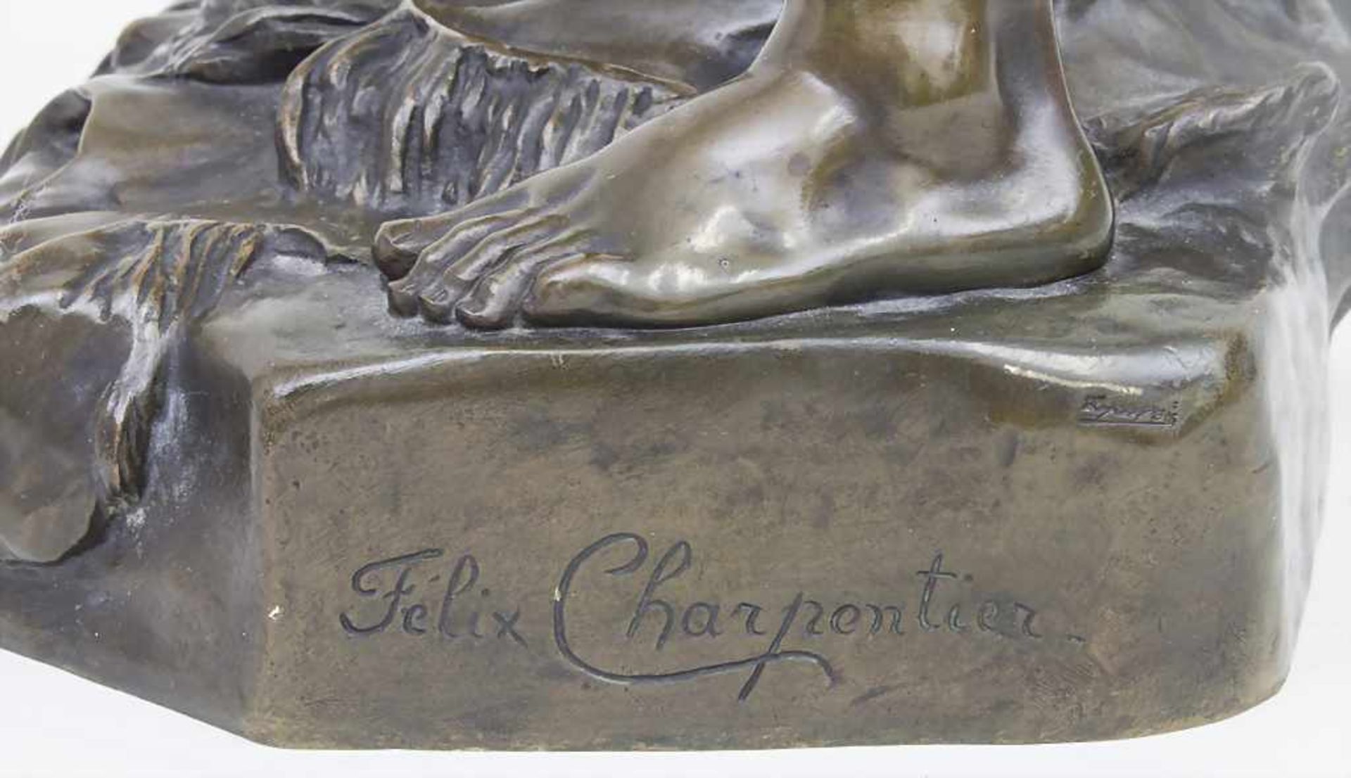 Felix Charpentier (1858-1924), Bronzeskulptur 'Improvisateur' / A bronze sculpture 'Improvisateur' - Bild 3 aus 5