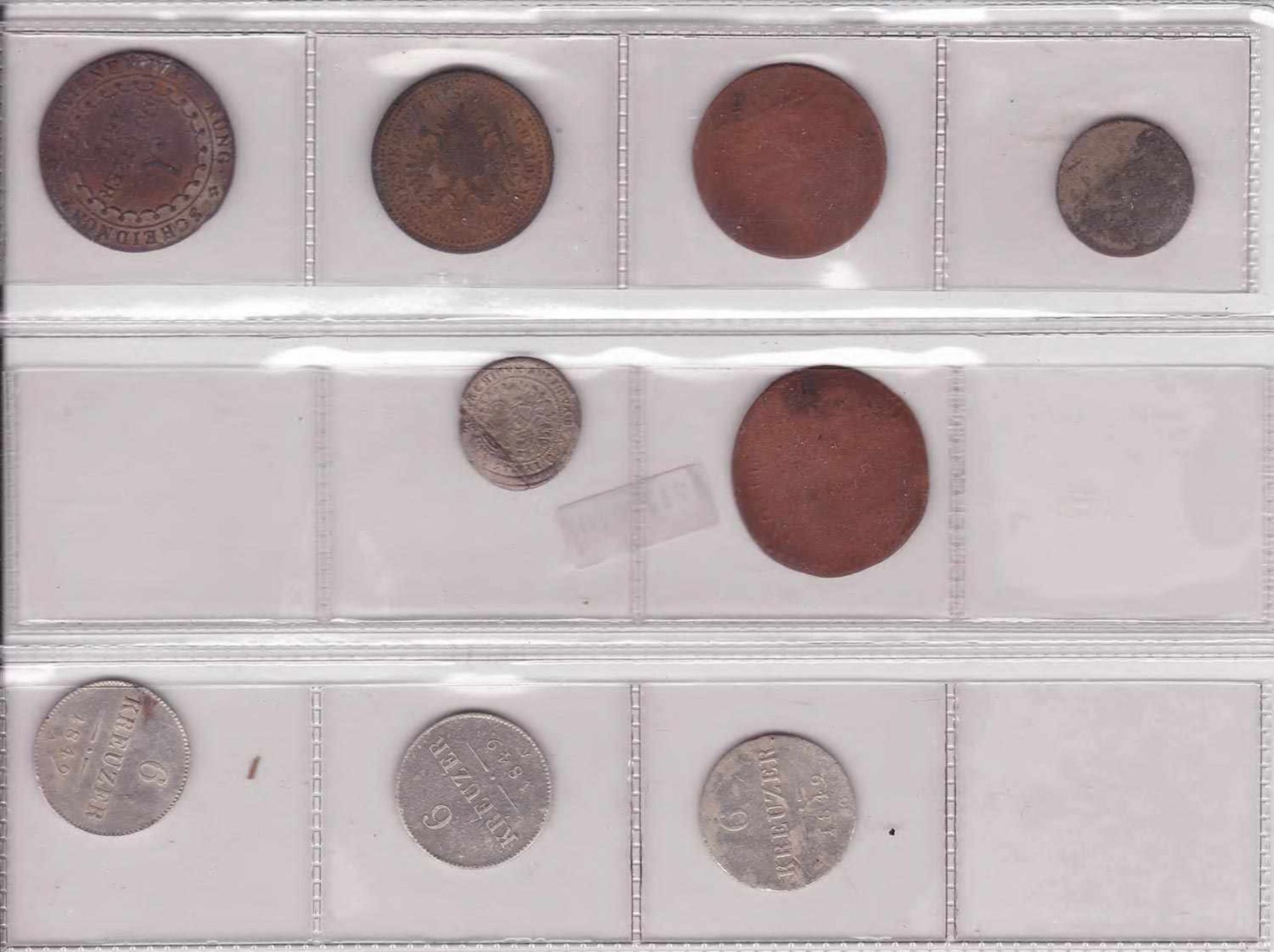 Lot Münzen Österreich, 9 Stück, dabei Silber