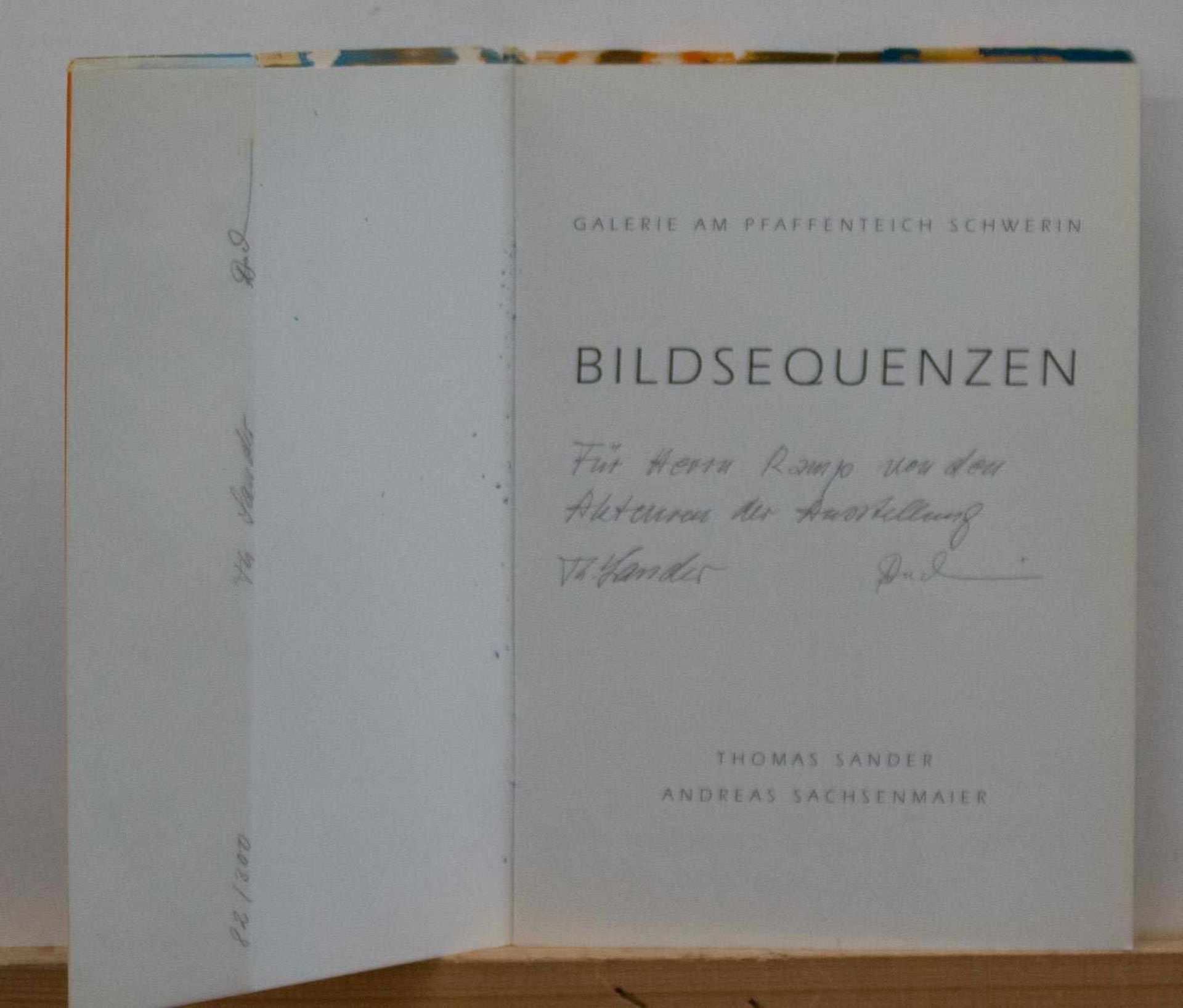 Thomas Sander/ Andreas Sachsenmaier "Bildsequenzen", Ausstellungskatalog 1994 zur Ausstellung i.d.
