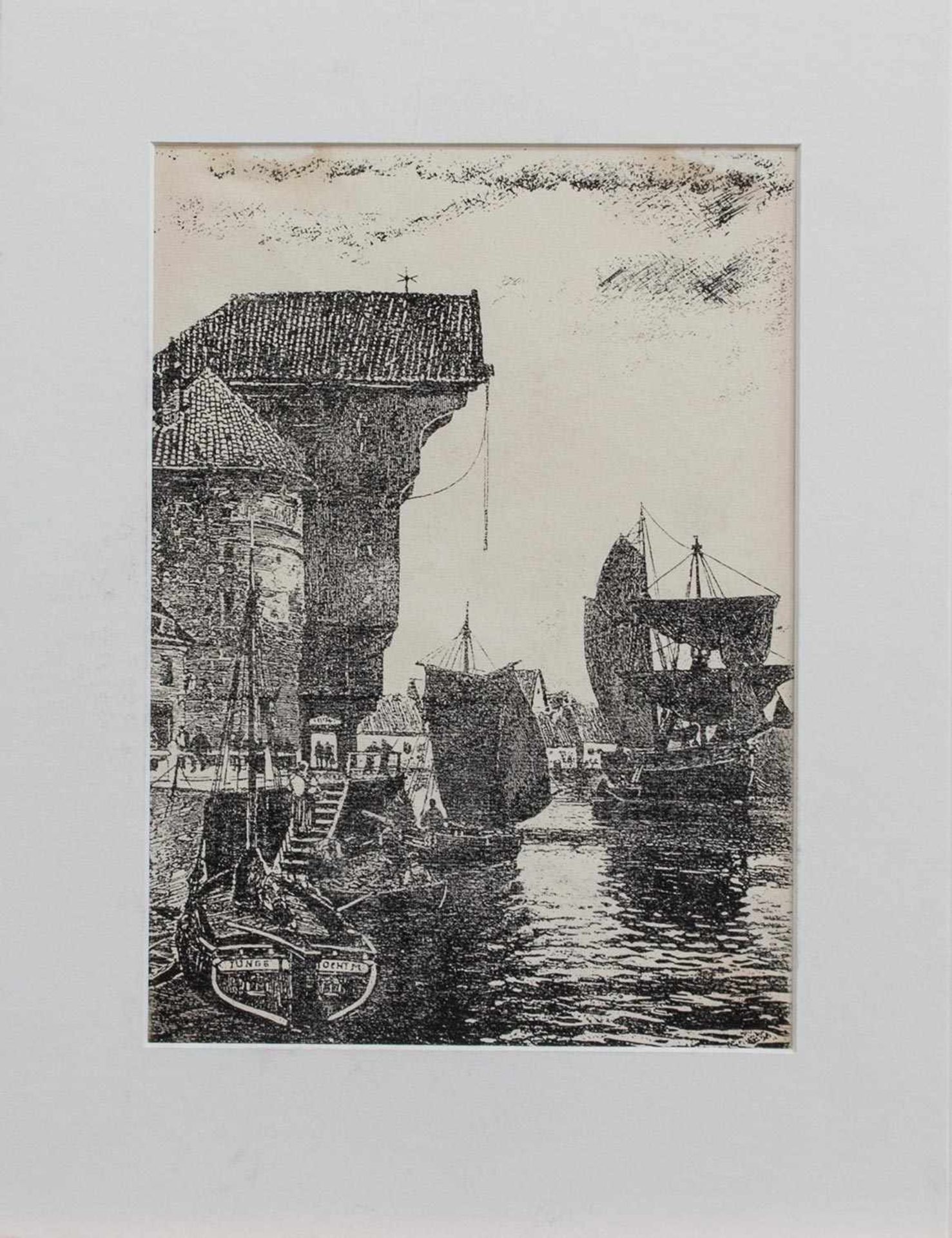 Unbekannt (Grafiker d. 1. Hälfte d. 20. Jh.)Ansicht von DanzigLithografie, 29 x 20,5 cm, unger.,