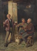E. Nolde (Genremaler des 19. Jh., wohl Münchener Schule)Lustige GesellschaftÖl/ Leinwand, 58 x 42