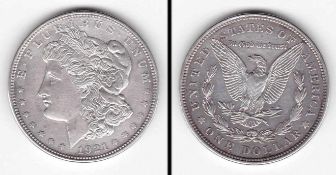 1 Dollar USA 1921, Morgan, Silber