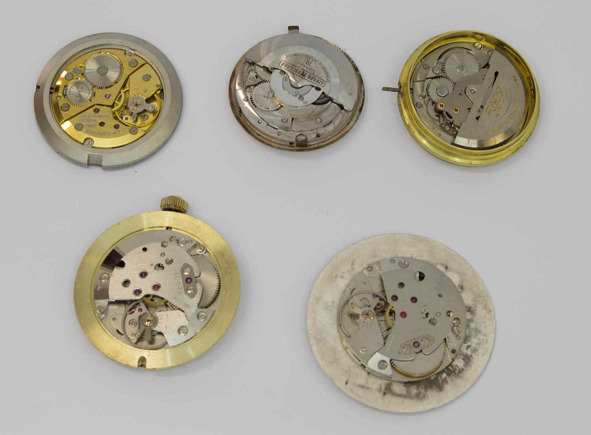 Posten Uhrenwerke für Bastler, Herrenarmbanduhrwerke (Markenuhren) - Bild 2 aus 2