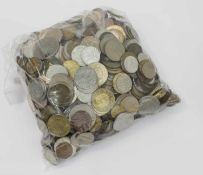Lot Münzen 3 kg, Kleinmünzen Alle Welt, ungeprüft