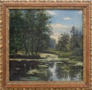 Anna Gerresheim (Ribnitz 1852 - 1921 Ahrenshoop, deutsche Landschafts- u- Bildnismalerin, Std. a.