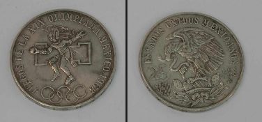 25 Pesos Mexico 1968, Olympiade, Silber